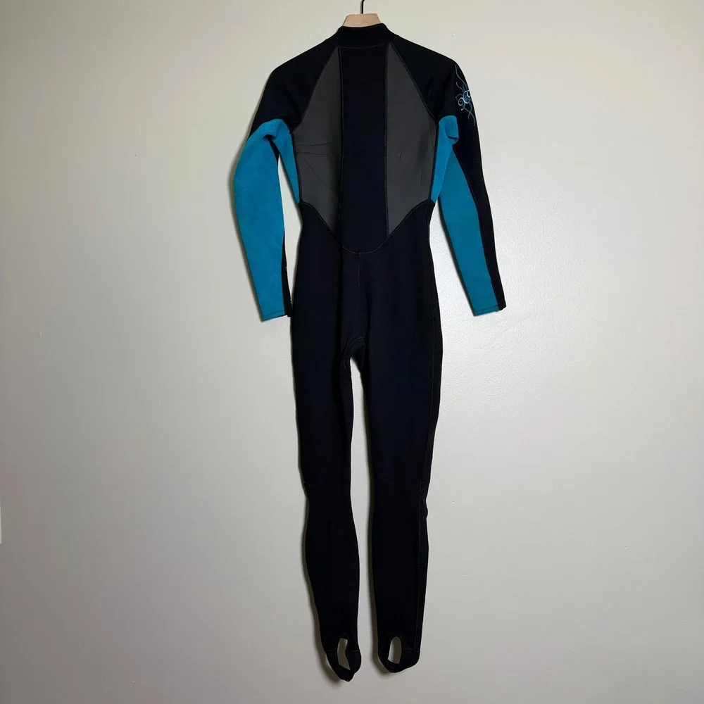 Xcel Womens Scuba Wetsuit 8T Black Blue Xpedition Tri-Density WX001329